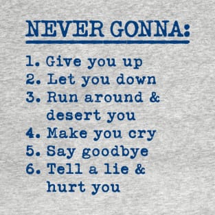 Never Gonna Give You Up T-Shirt